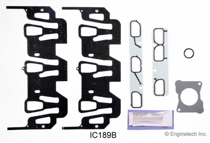 Enginetech IC189B Engine Intake Manifold Gasket for GMC and Chevrolet Cars and Trucks
