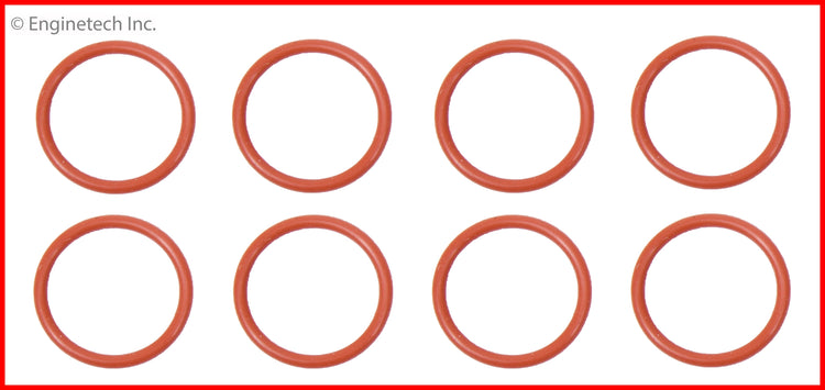 Enginetech INJ19R-8 Engine Injector Sleeve O-Ring Set for Chevrolet Silverado and GMC Sierra