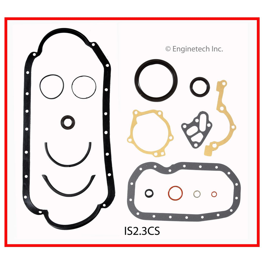 Enginetech IS2.3CS Engine Lower End Gasket Set for Isuzu Car and Truck