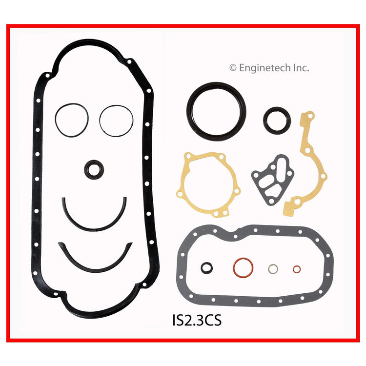 Enginetech IS2.3CS Engine Lower End Gasket Set for Isuzu Car and Truck