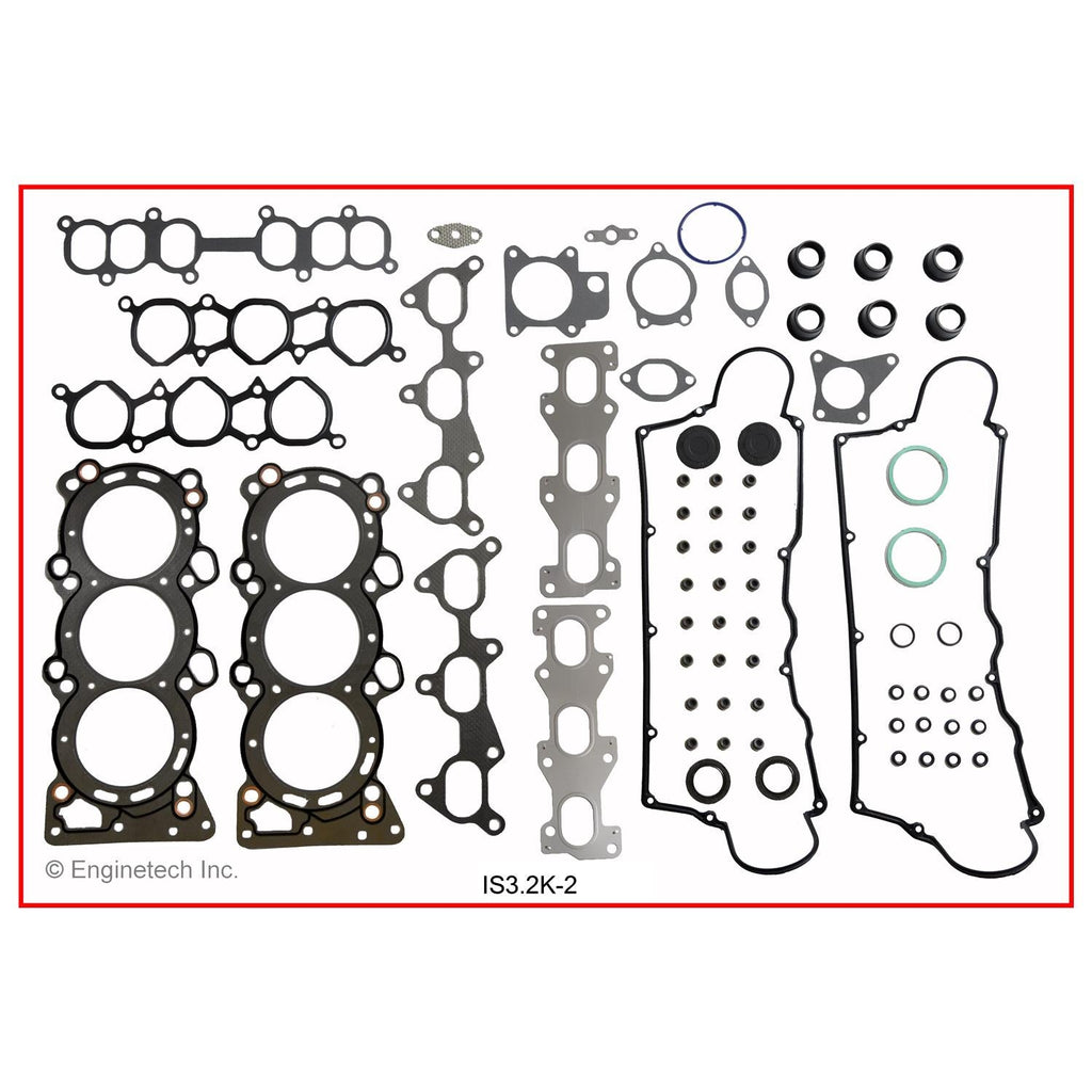 Enginetech IS3.2K-2 Engine Full Gasket Set for Isuzu and Honda Vehicles