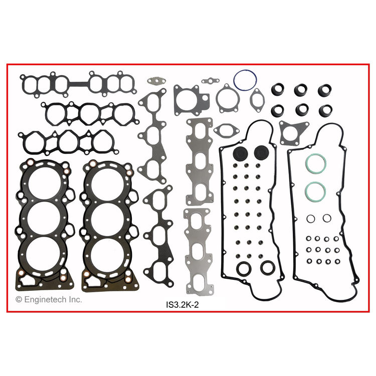 Enginetech IS3.2K-2 Engine Full Gasket Set for Isuzu and Honda Vehicles