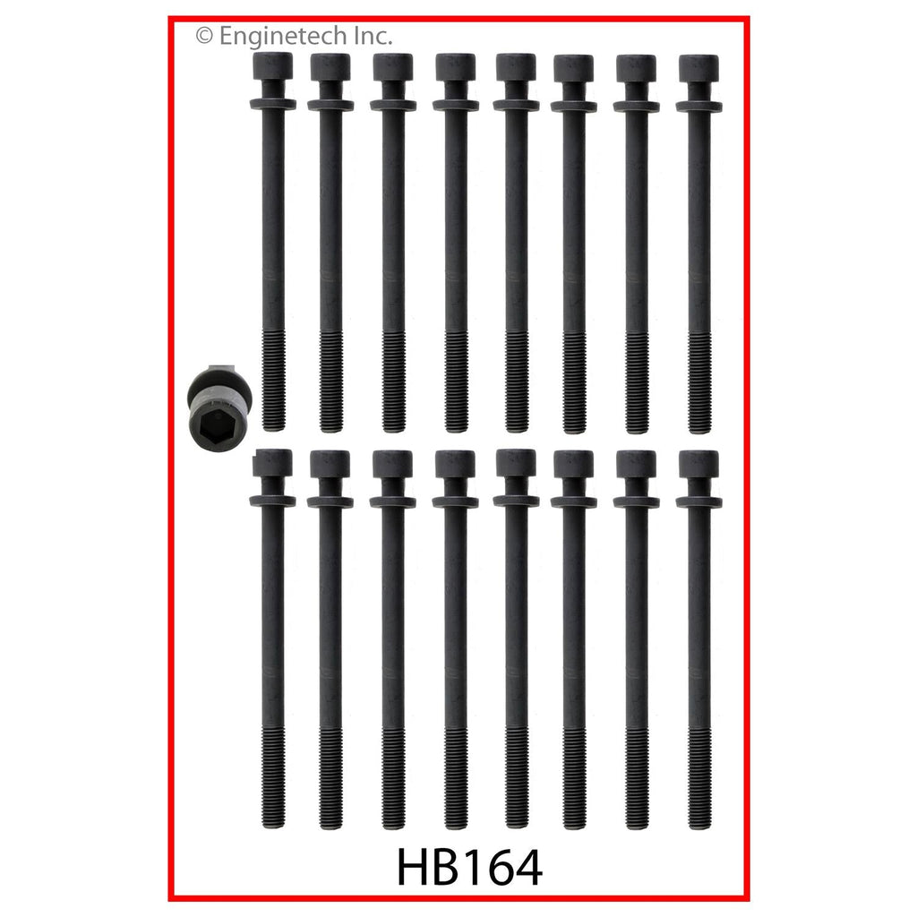 Enginetech Engine Cylinder Head Gasket Set for Isuzu Vehicles with Head Bolts - Part Number IS3.5HS-AWB