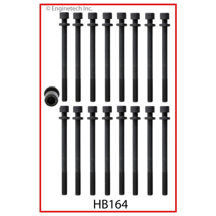 Enginetech Engine Cylinder Head Gasket Set for Isuzu Vehicles with Head Bolts - Part Number IS3.5HS-AWB
