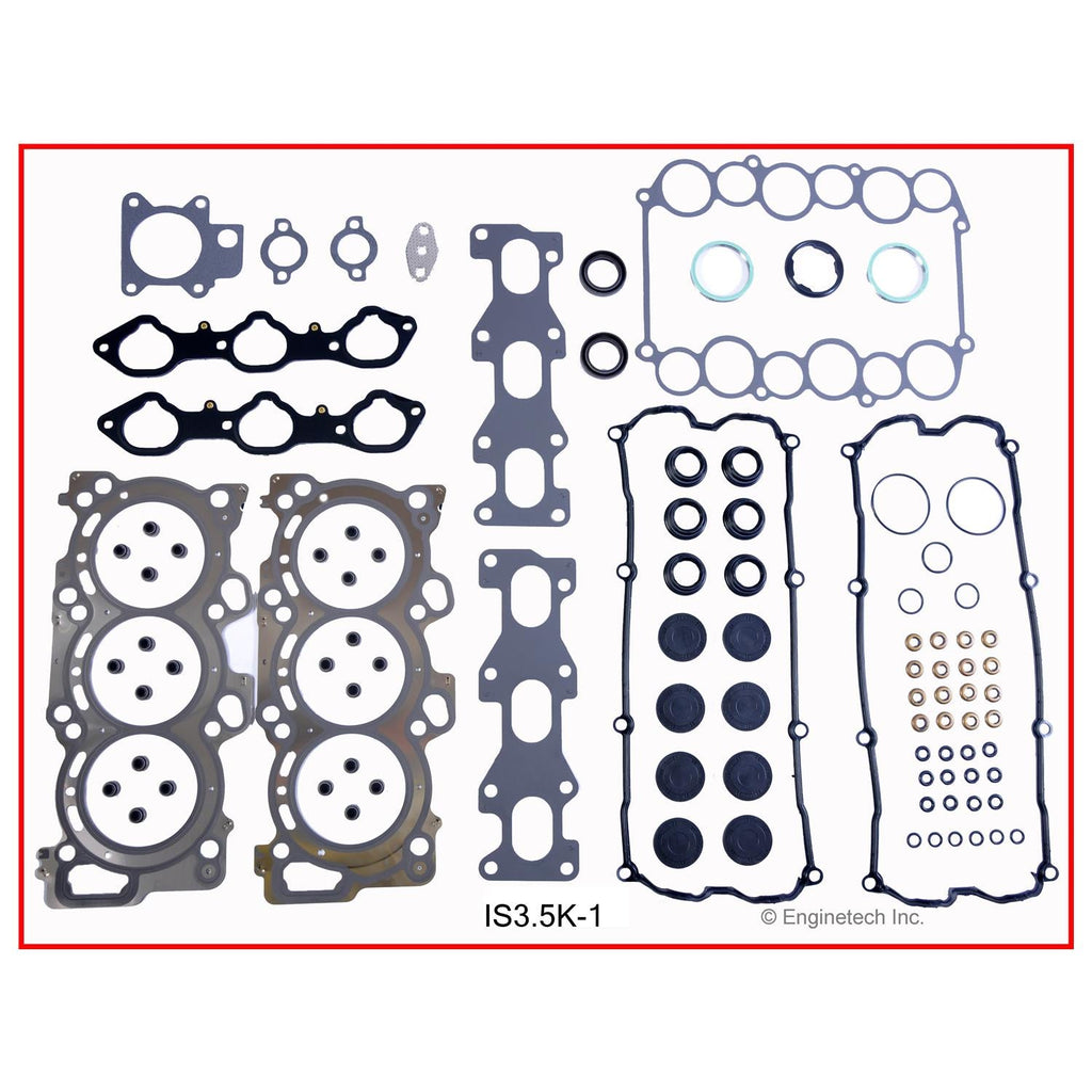 Enginetech IS3.5K-1 Engine Full Gasket Set for Isuzu Cars and Trucks