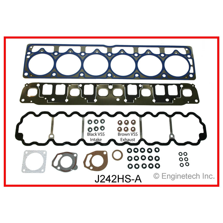 Enginetech J242HS-A Engine Cylinder Head Gasket Set for Jeep Vehicles