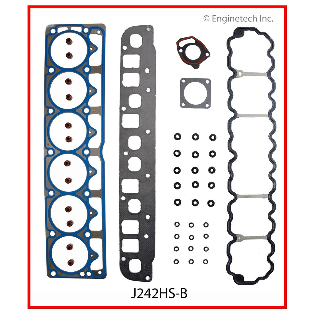 Enginetech J242HS-BWB Engine Cylinder Head Gasket Set for Jeep Wrangler (2005-2006)