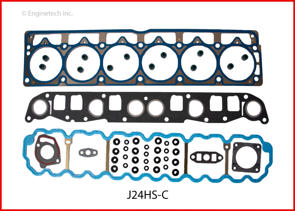 Enginetech J242HS-C Engine Cylinder Head Gasket Set for Jeep Vehicles