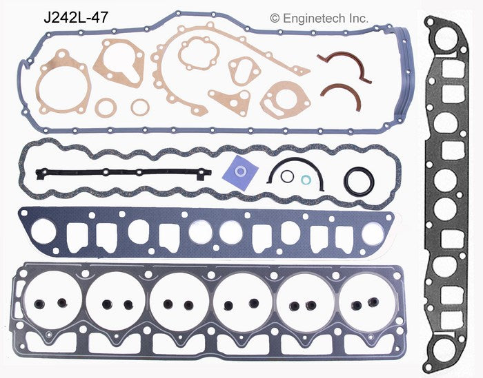 Enginetech J242L-47 Engine Full Gasket Set for Jeep Cherokee, Grand Cherokee & Wrangler