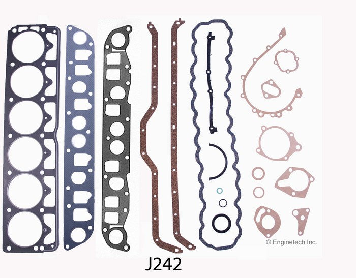 Enginetech J242 Rebuilders Engine Full Gasket Set for Jeep Cherokee, Comanche & Wagoneer