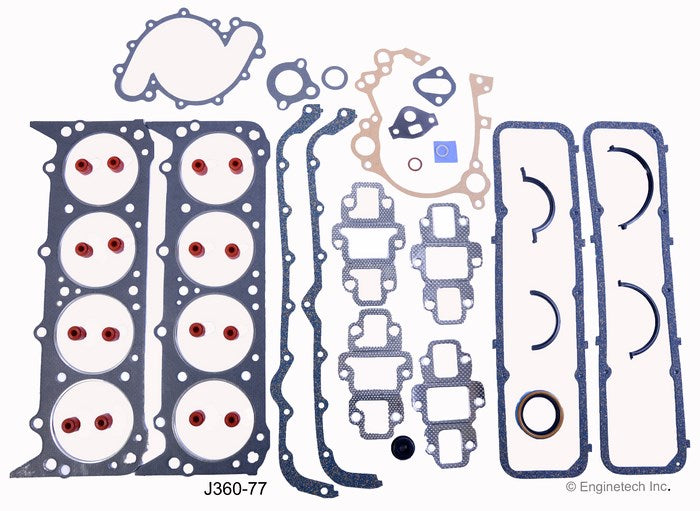 Enginetech J360-77 Engine Full Gasket Set for Jeep and AMC Vehicles