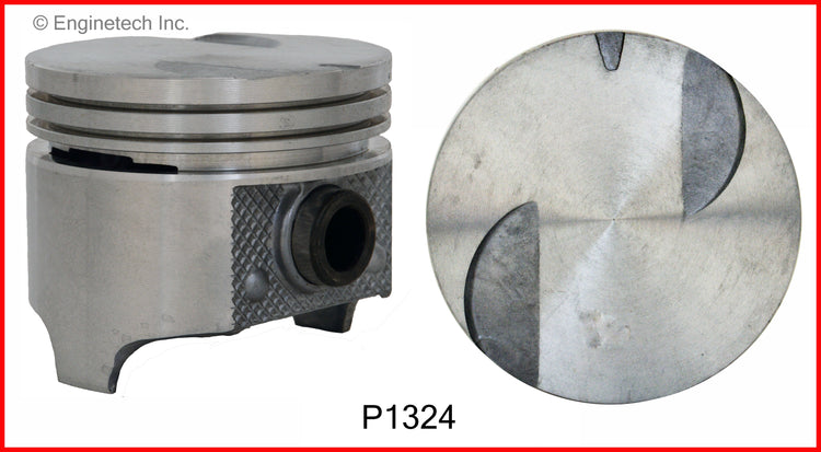 Enginetech K1324(4)PSTD Engine Piston Kit with Full Ring Stack for Ford Ranger