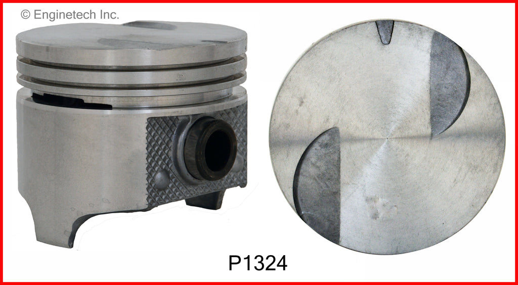 Enginetech K1324(4)P.50 Engine Piston Kit with Full Ring Stack for Ford Ranger (1983-1988)