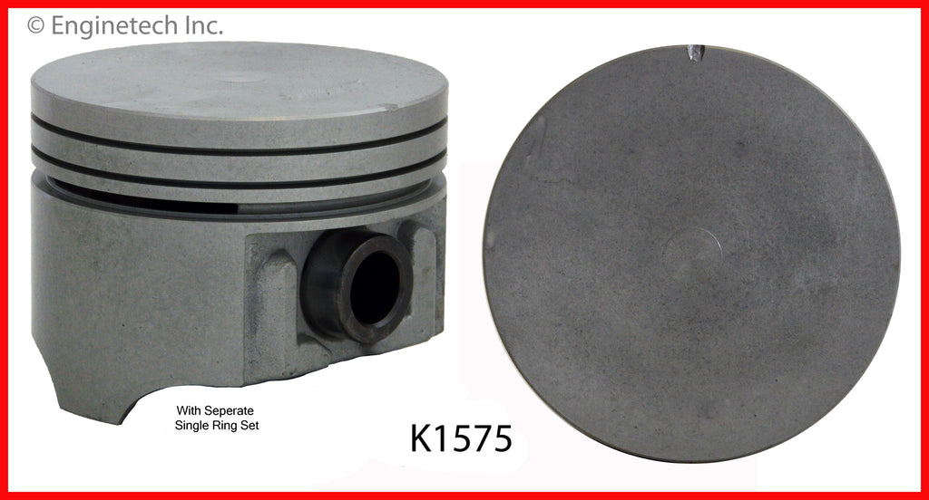 Enginetech K1575(6)STD Engine Piston Kit with Full Ring Stack for Mazda B3000 and Ford Aerostar