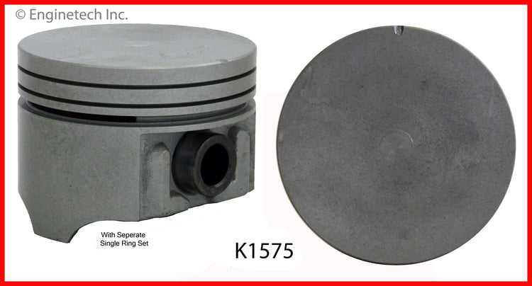 Enginetech K1575(6)P.75 Engine Piston Kit with Full Ring Stack for Mazda B3000 & Ford Aerostar