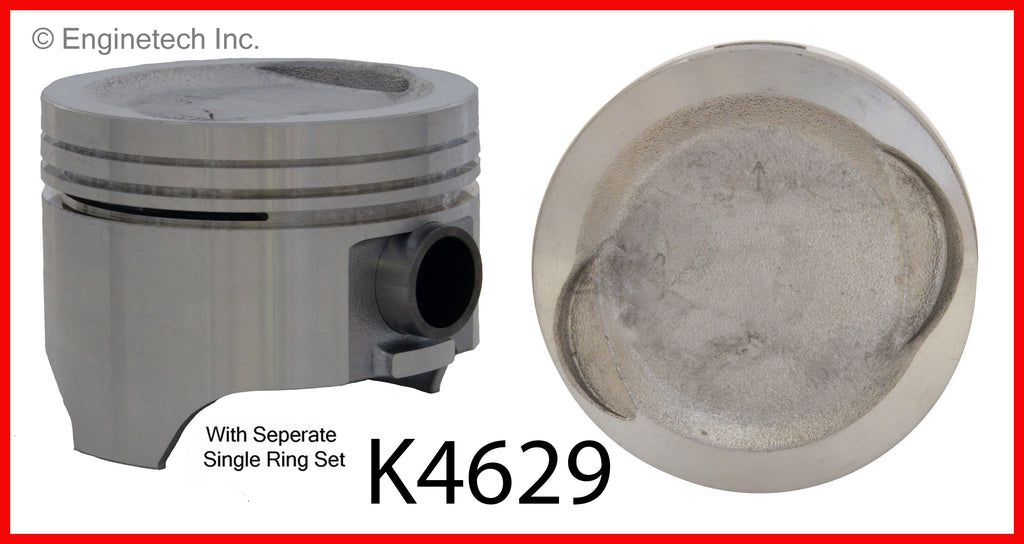 Enginetech K4629(4)P.50 Engine Piston Kit with Separate Full Ring Stack for Suzuki Sidekick and Geo Tracker