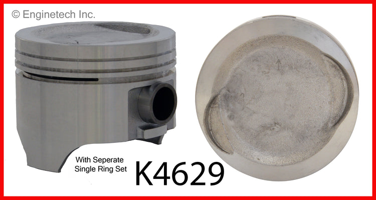 Enginetech K4629(4)P.50 Engine Piston Kit with Separate Full Ring Stack for Suzuki Sidekick and Geo Tracker