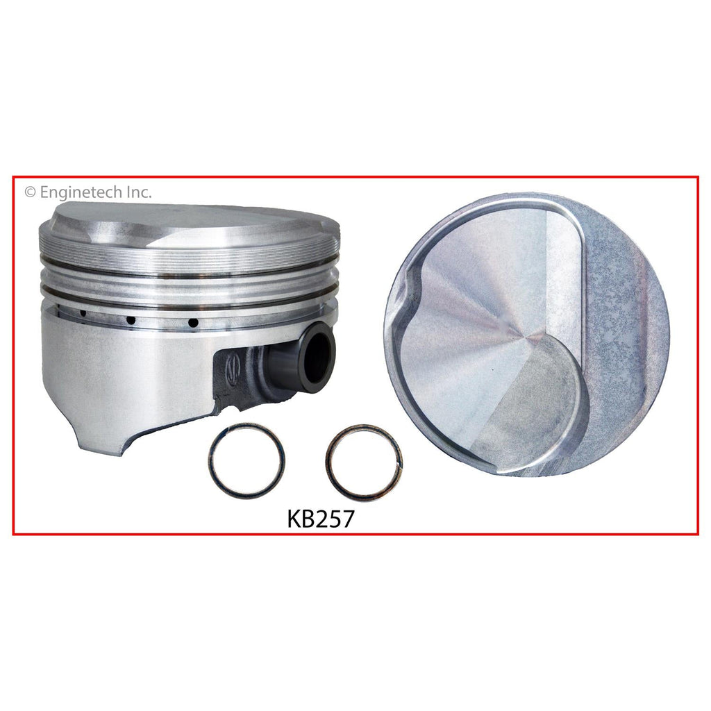 Enginetech KB257(8)030 High Performance Keith Black Engine Piston Set Without Rings