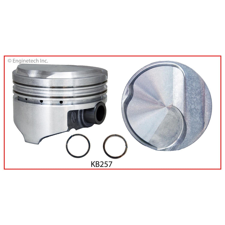 Enginetech KB257(8)030 High Performance Keith Black Engine Piston Set Without Rings