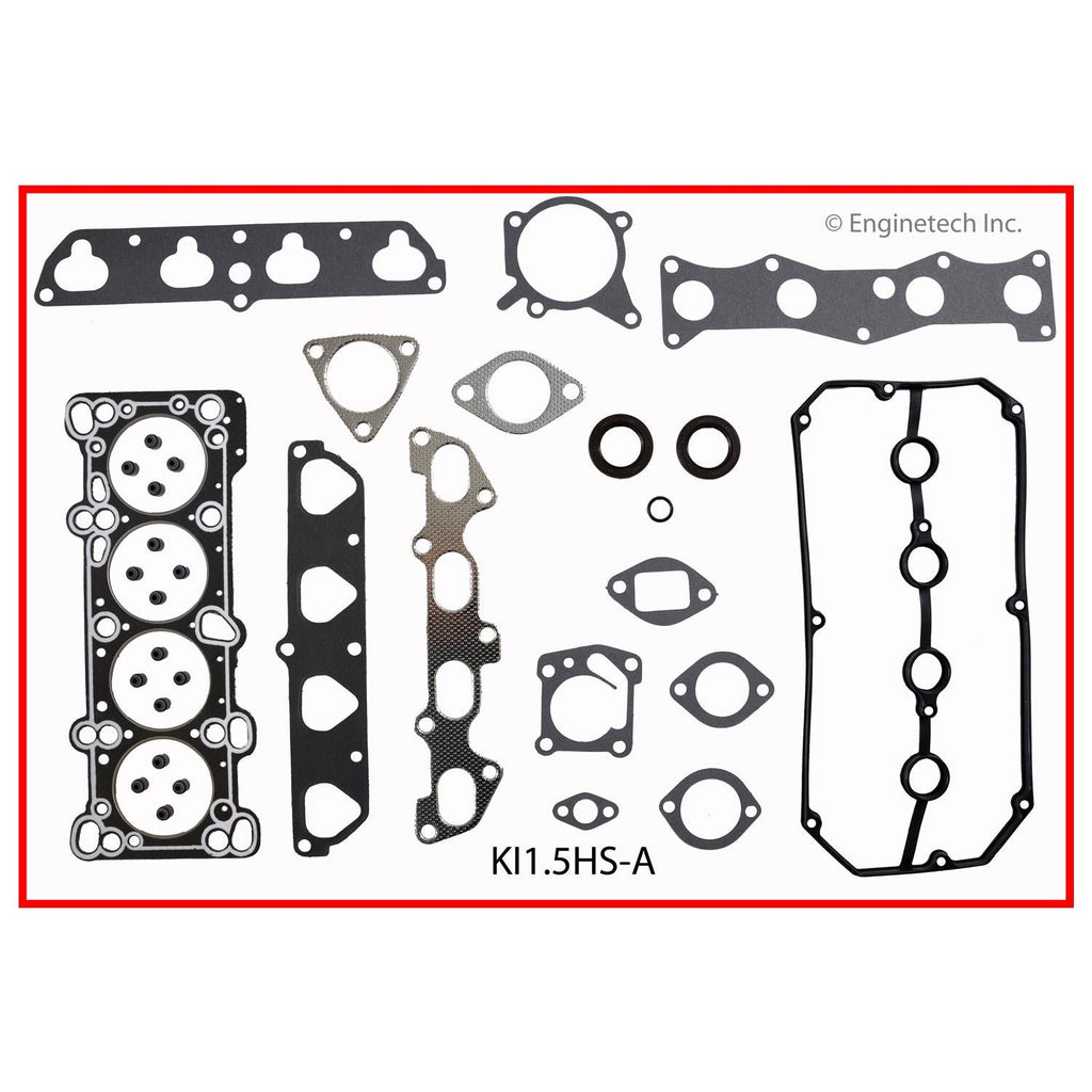 Enginetech Engine Cylinder Head Gasket Set for Kia Rio 2001-2002 with Head Bolts