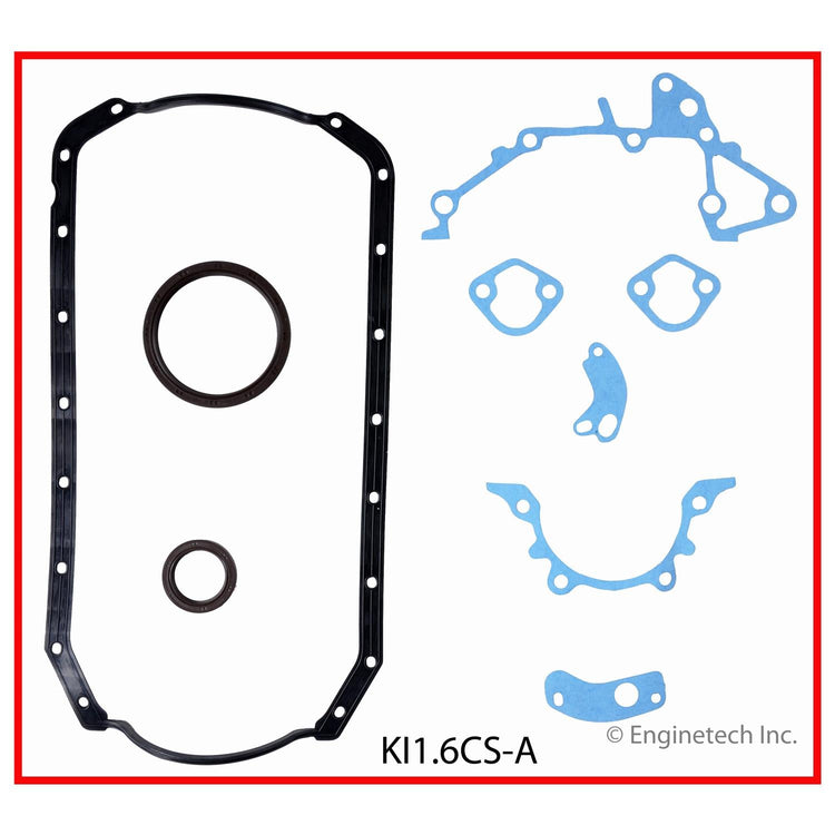 Enginetech Kia Part Number KI1.6CS-A Engine Lower End Gasket Set for Kia Rio 2001-2005