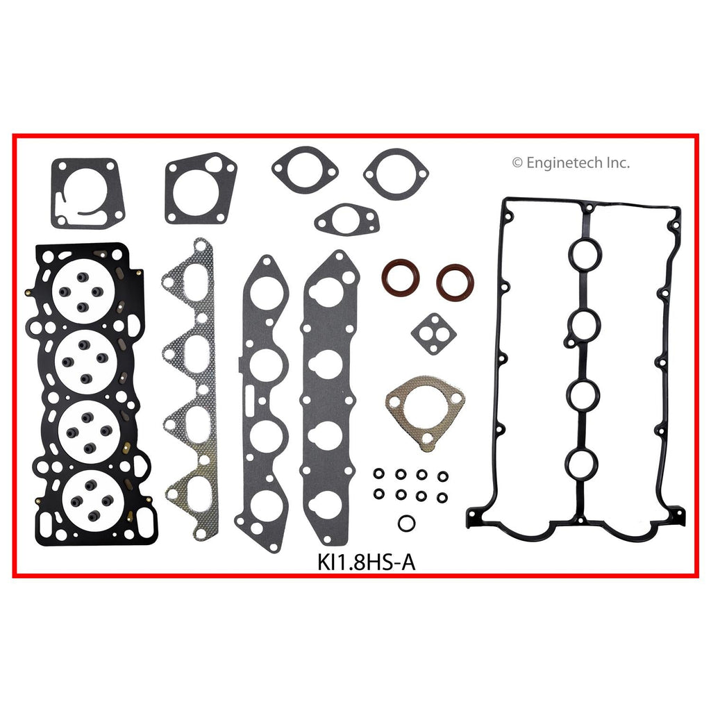 Enginetech Kia Part KI1.8HS-A Engine Cylinder Head Gasket Set for Kia Sephia and Spectra