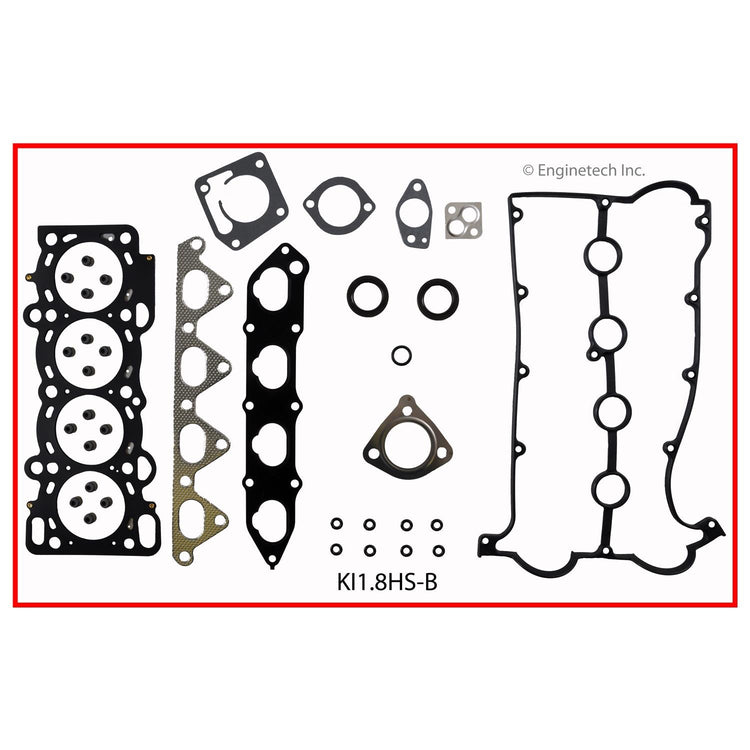 Enginetech Engine Cylinder Head Gasket Set for Kia Spectra and Sephia with Head Bolts (Part KI1.8HS-BWB)