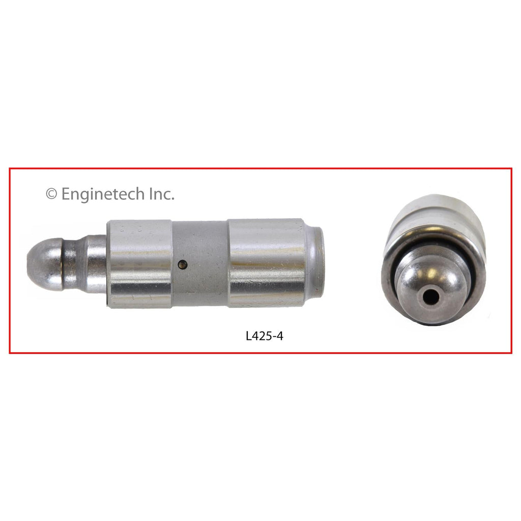 Enginetech L425-4 Engine Valve Lifter 4 Pack for Chevrolet and Cadillac Vehicles