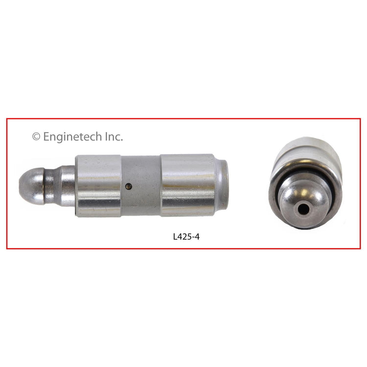 Enginetech L425-4 Engine Valve Lifter 4 Pack for Chevrolet and Cadillac Vehicles