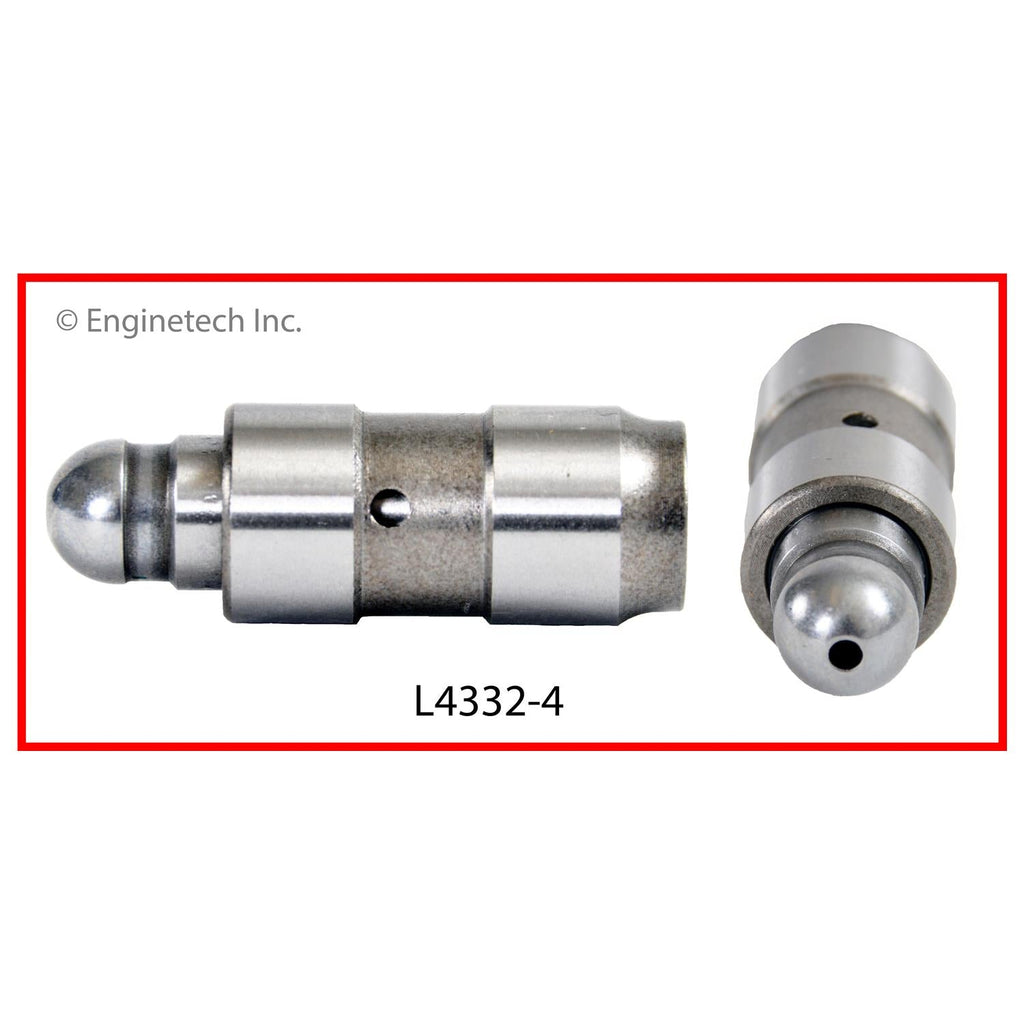 Enginetech Engine Valve Lifter Set – 4 Pack for Domestic and Import Engines