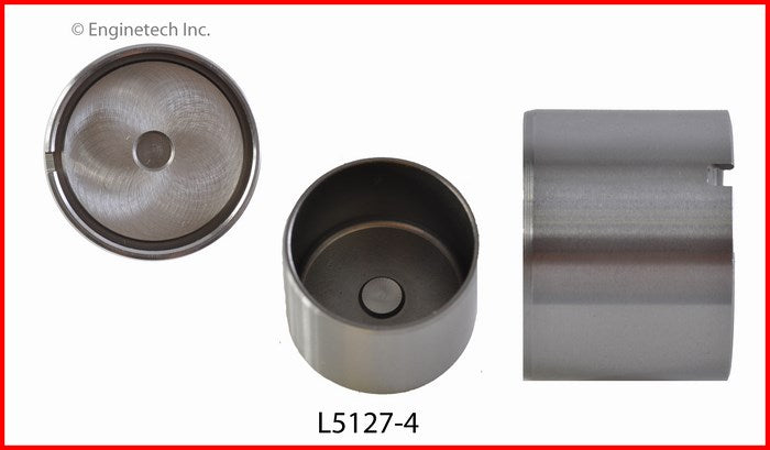 Enginetech Engine Valve Lifter 4 Pack for Nissan 240SX, Frontier, Xterra – Part Number L5127-4