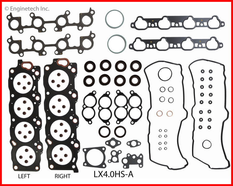 Enginetech LX4.0HS-AWB Engine Cylinder Head Gasket Set for Lexus LS400 & SC400