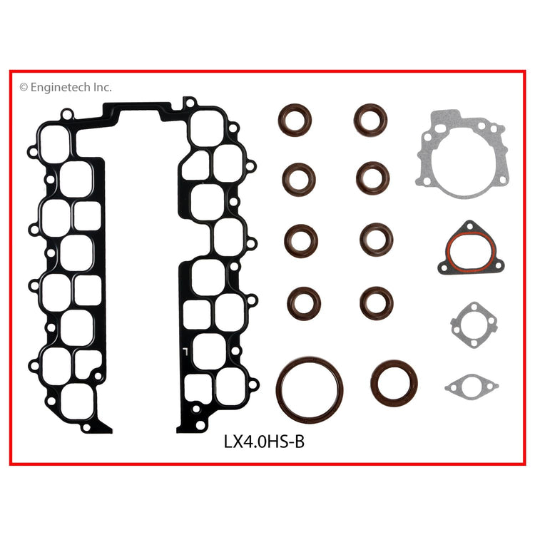 Enginetech LX4.0HS-BWB Engine Cylinder Head Gasket Set for Lexus Cars and Trucks with Head Bolts