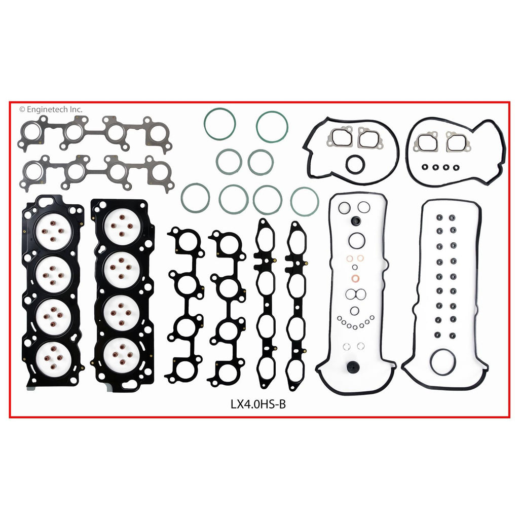 Enginetech LX4.0HS-B Engine Cylinder Head Gasket Set for Lexus Cars and Trucks