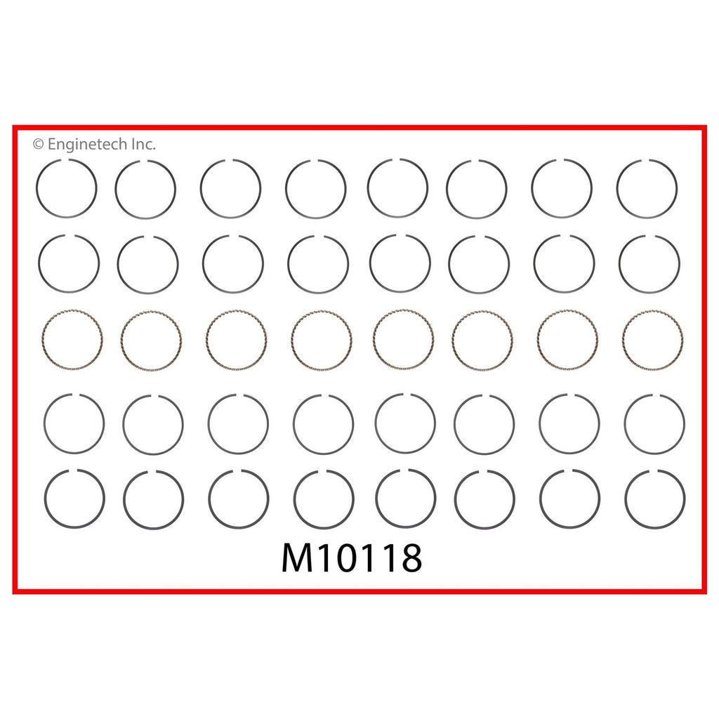 Enginetech M10118-065 Engine Premium Piston Ring Complete Set