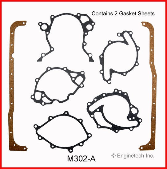 Enginetech M302-A Marine Engine Full Gasket Set – Complete Replacement for Marine Engines