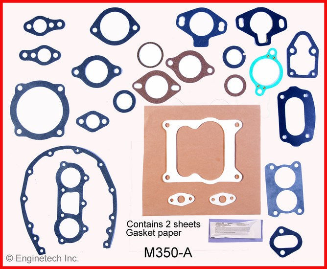 Enginetech M350-A Marine Engine Full Gasket Set – High-Quality Replacement Kit