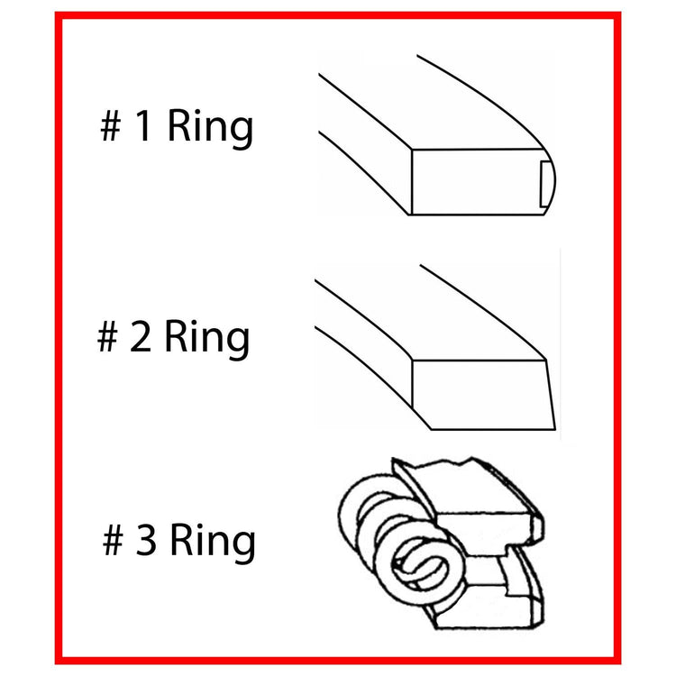 Enginetech M37408-.50 Engine Premium Piston Ring Complete Set for Ford Vehicles
