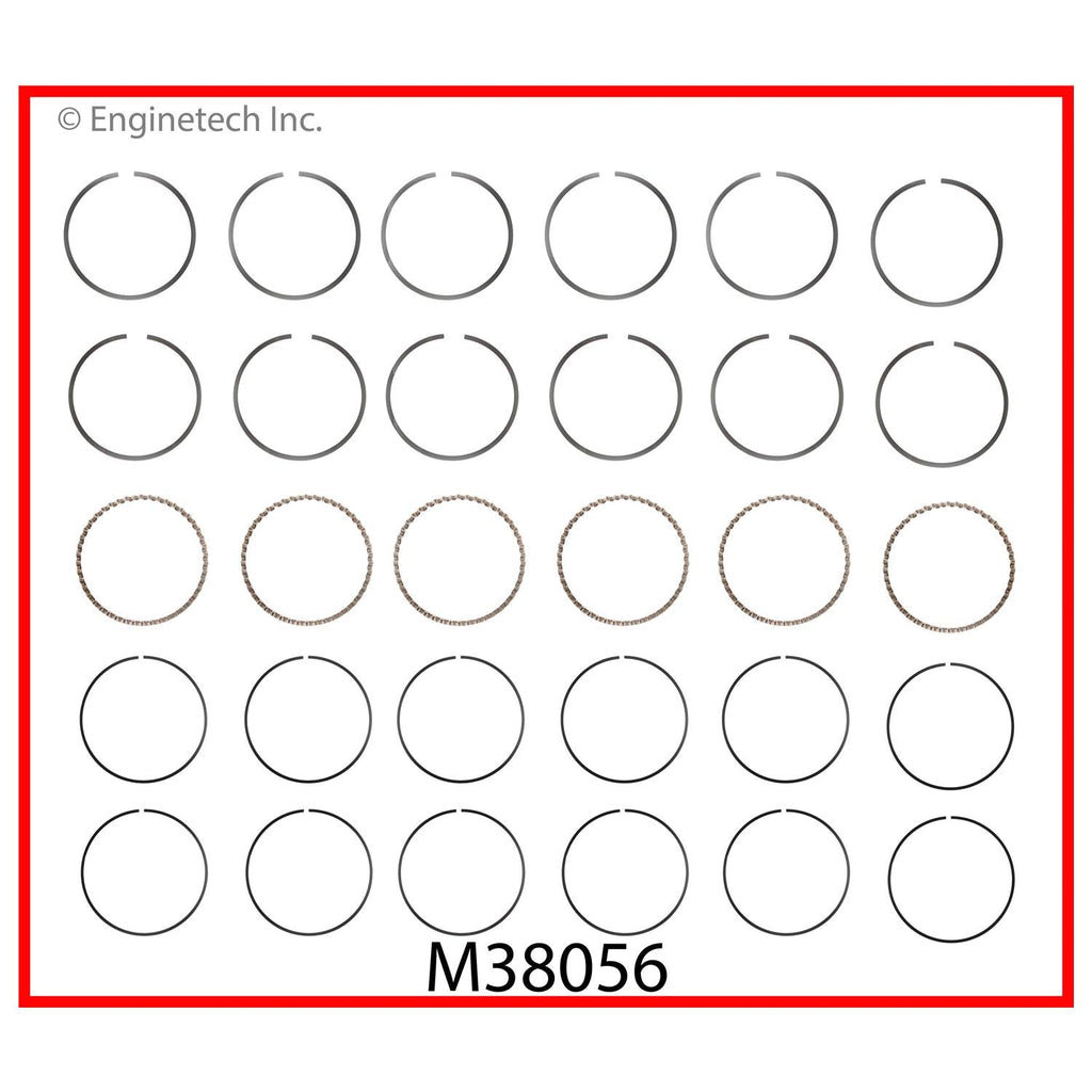 Enginetech M38056-030 Engine Premium Piston Ring Complete Set for Buick Century