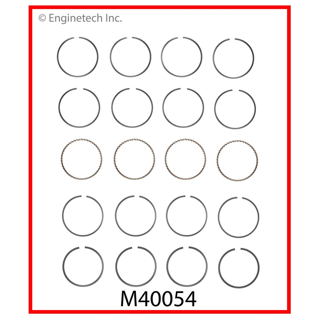 Enginetech M40054-030 Engine Premium Piston Ring Complete Set for Jeep, Buick, Chevrolet