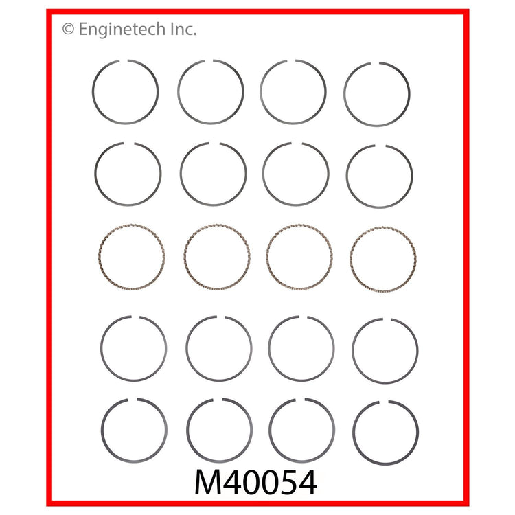 Enginetech M40054-060 Premium Piston Ring Set for Jeep, Buick, Chevrolet Engines