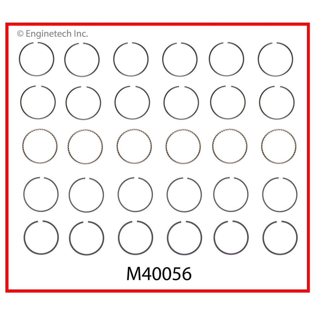 Enginetech M40056-040 Engine Premium Piston Ring Complete Set for Optimal Performance