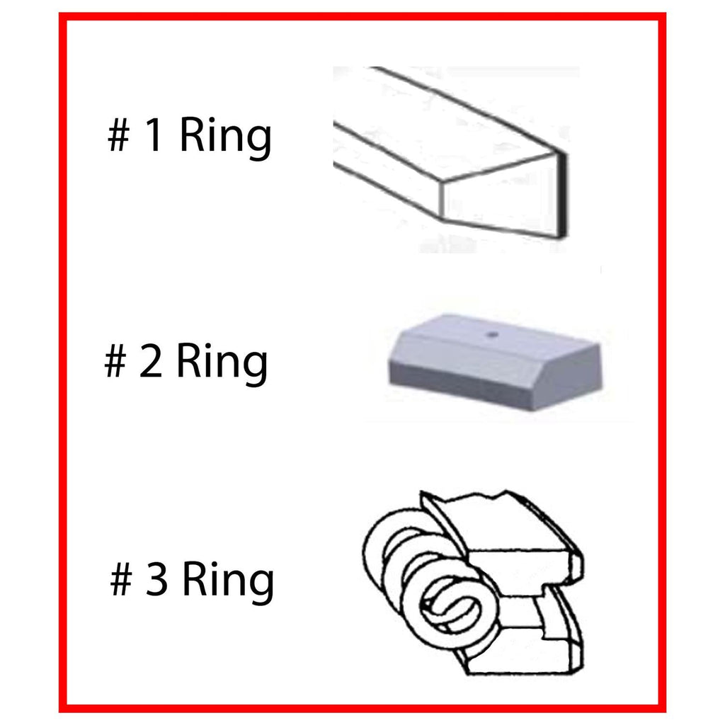 Enginetech M98128-.75 Engine Premium Piston Ring Complete Set for Ford Super Duty Trucks