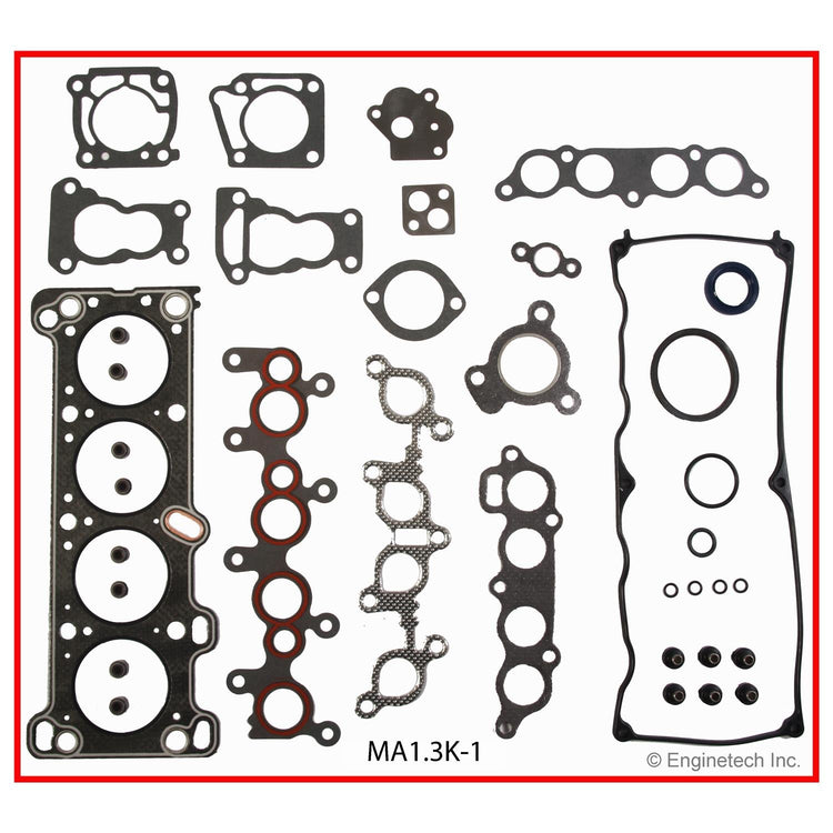 Enginetech MA1.3K-1 Engine Full Gasket Set for Mazda Cars and Trucks