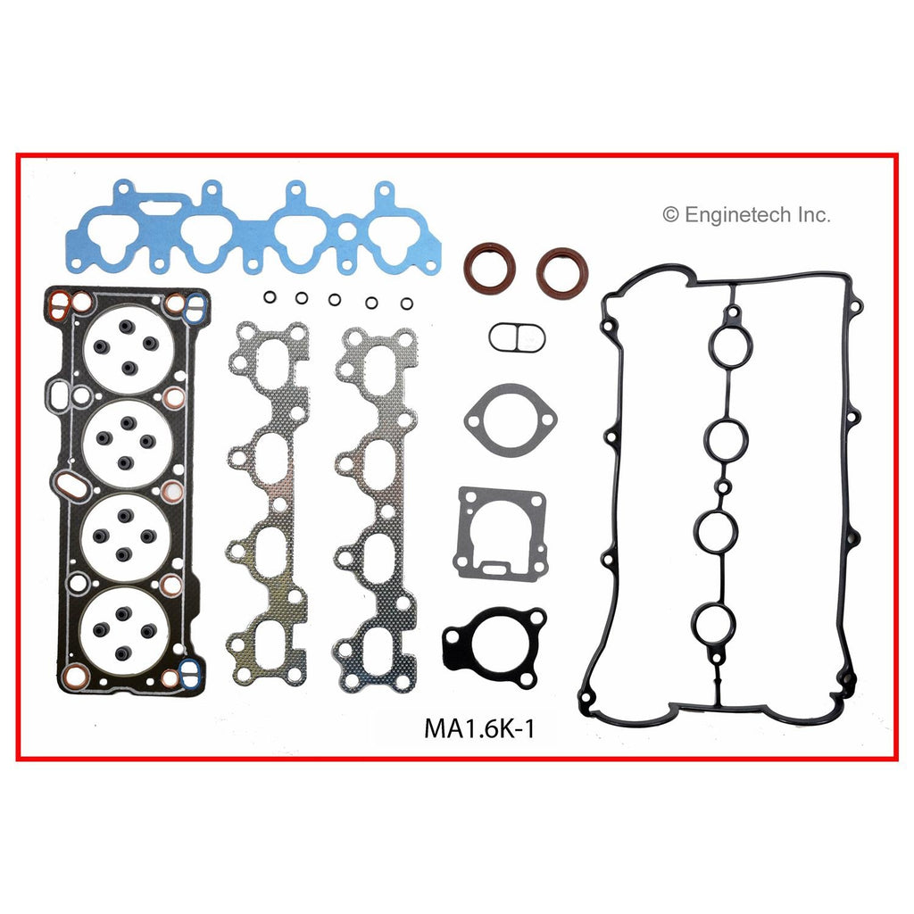 Enginetech MA1.6K-1 Engine Full Gasket Set for Mazda and Mercury Vehicles