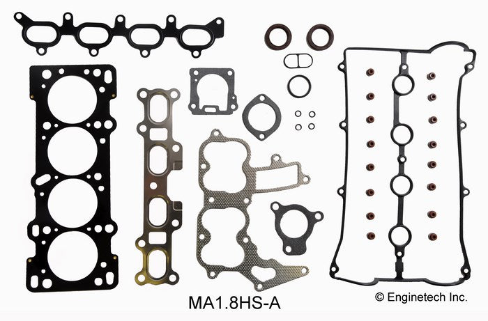 Enginetech MA1.8HS-A Engine Cylinder Head Gasket Set for Mazda and Ford Vehicles