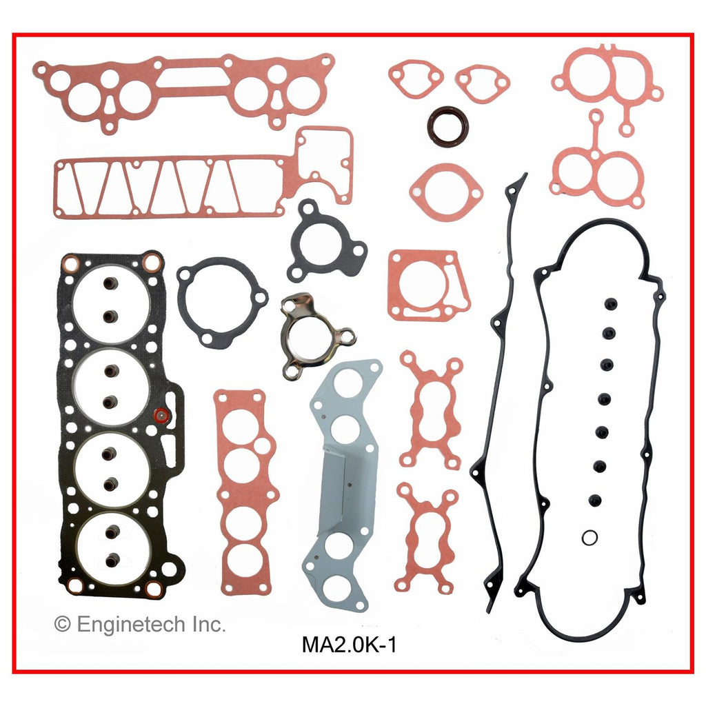 Enginetech MA2.0K-1 Engine Full Gasket Set for Mazda 626 (1983-1987)