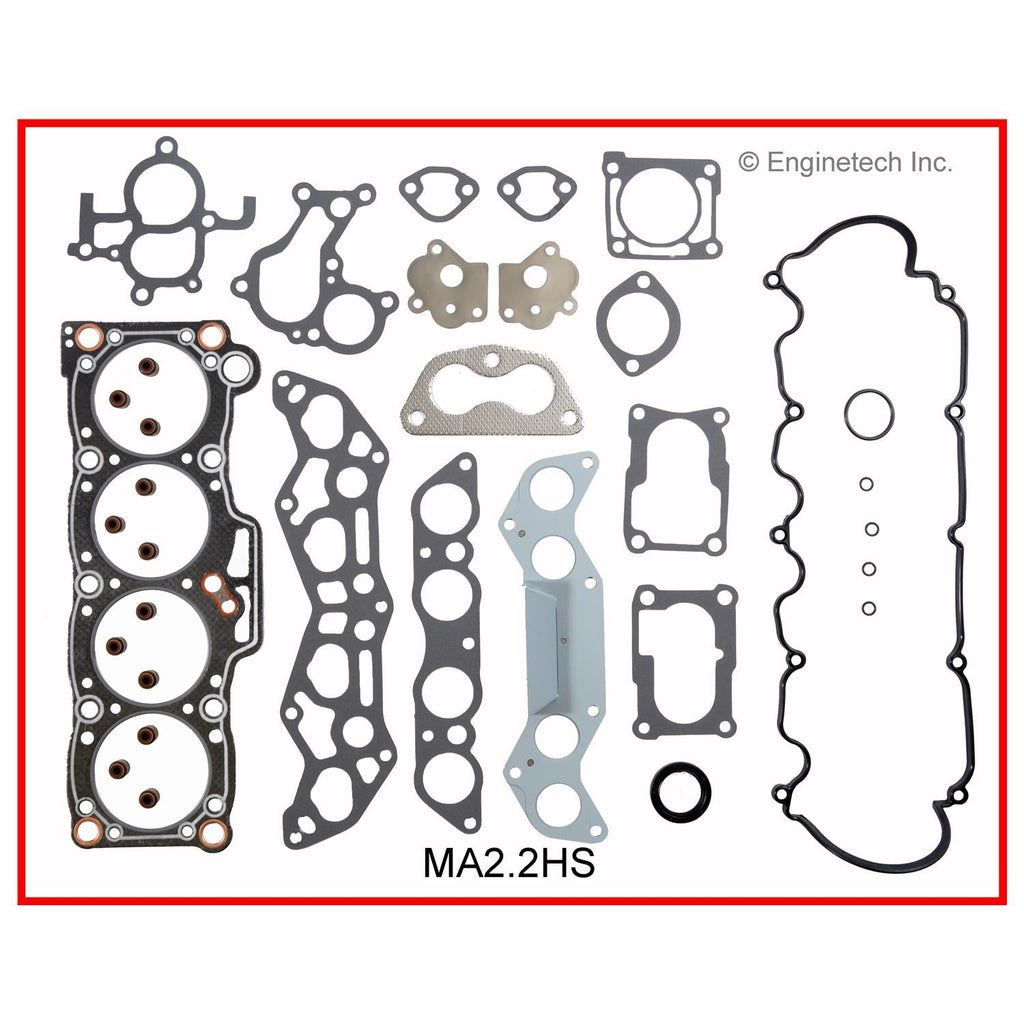 Enginetech MA2.2HS-WB Engine Cylinder Head Gasket Set for Mazda Cars and Trucks with Head Bolts