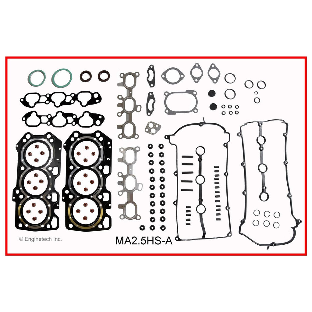 Enginetech MA2.5HS-AWB Engine Cylinder Head Gasket Set for Mazda 626 and Ford Probe