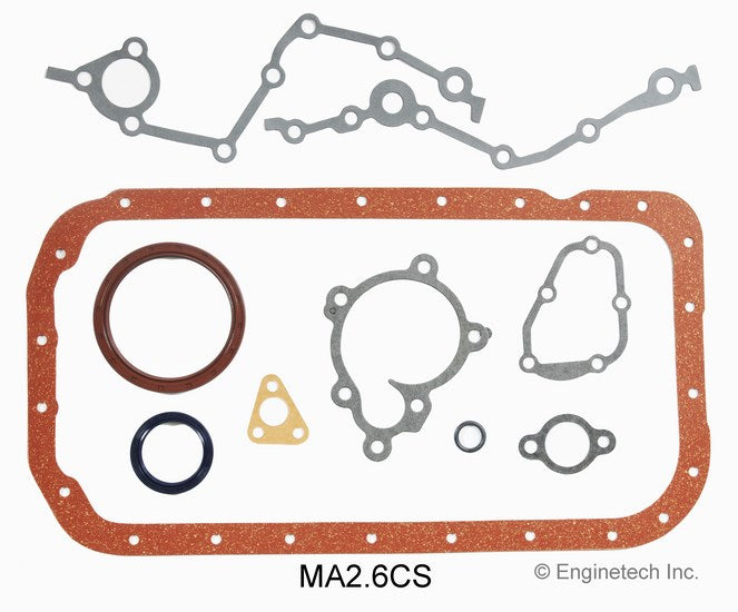 Enginetech MA2.6CS Engine Lower End Gasket Set for Mazda Cars and Trucks
